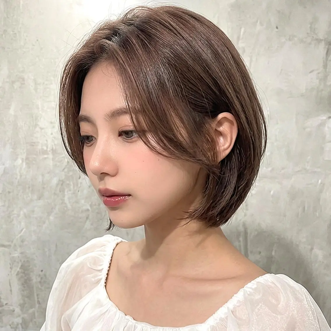 ショート 庭木華瑠🐾ボブ🧡 透明感カラー✨のヘアスタイル