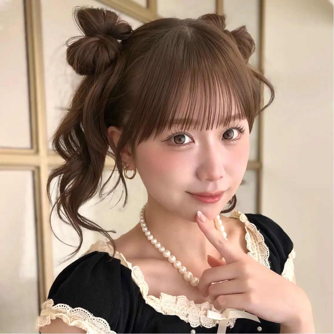 セミロング ヘアアレンジ 🪞ボブ特化/顔 まわり🧸mai🎀のヘアスタイル
