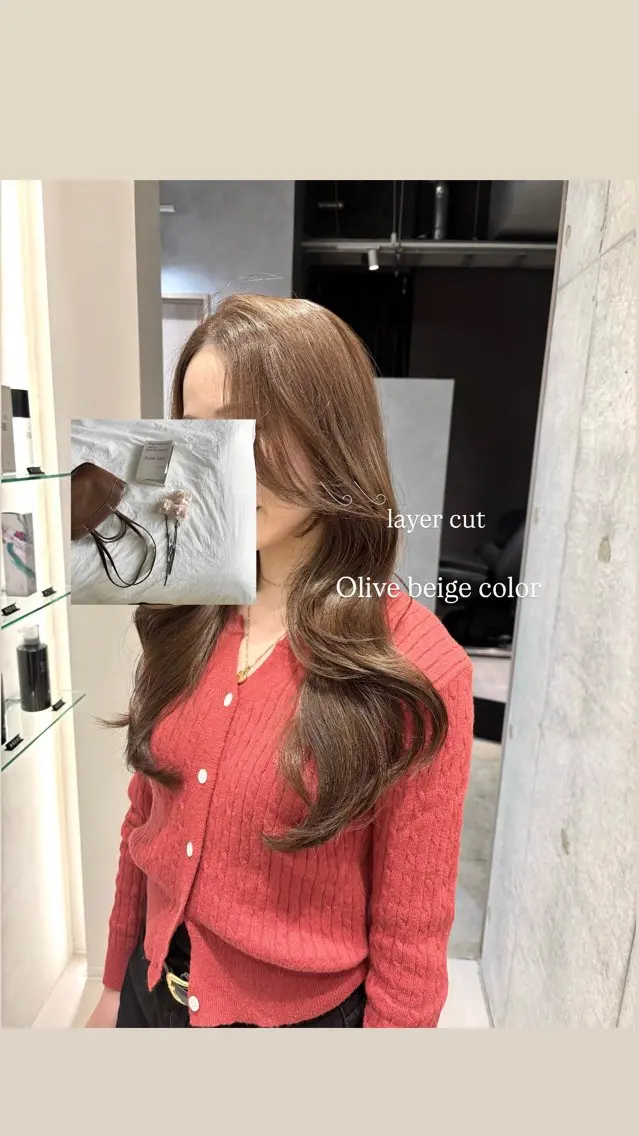 ロング カラー ヘアカラー トリートメント ヘッドスパ ヘアセット 透明感カラー・レイヤ ー🎀amika🎀のヘアスタイル