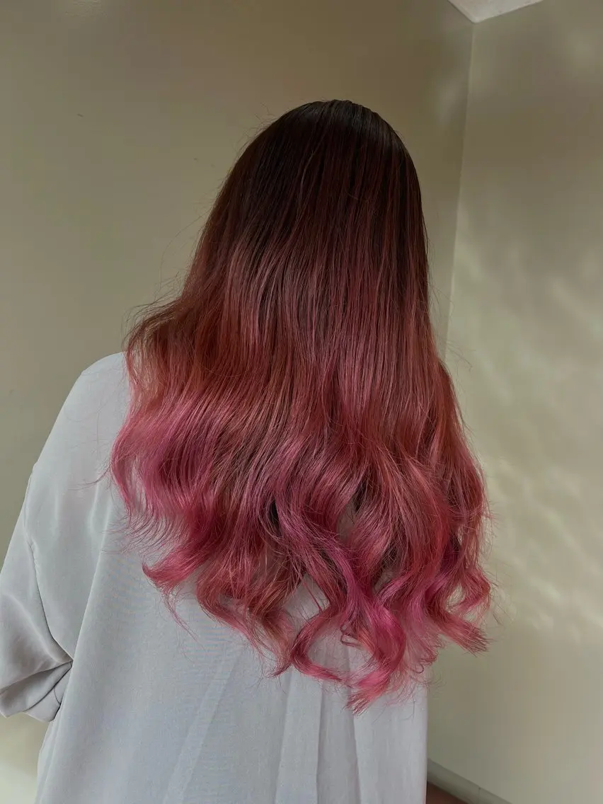 ロング カラー 🎀OJIMA 🤍ピンクカラー🎀のヘアスタイル
