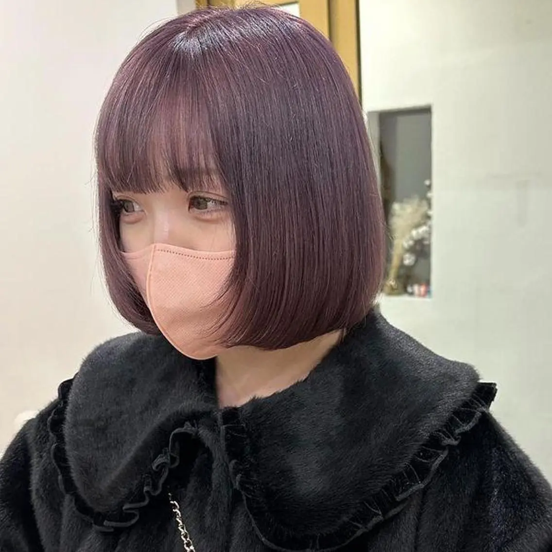 ショート カラー ブリーチ グレージュ ラベンダーカラー ラベンダーグレージュ ラベンダーグレー ORIKA 美容室のヘアスタイル
