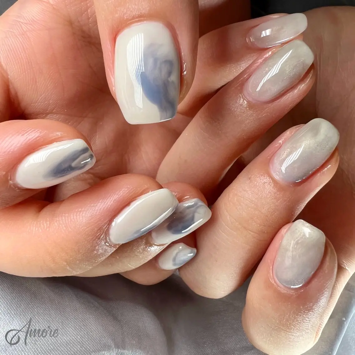 ネイル ジェルネイル 韓国ネイル パラジェル 夏ネイル You kyehwaのネイルデザイン