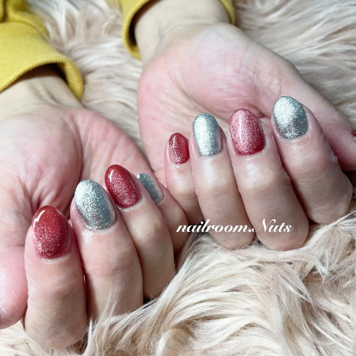 ネイル マグネットネイル ハンドネイル nailsalon Nutsのネイルデザイン