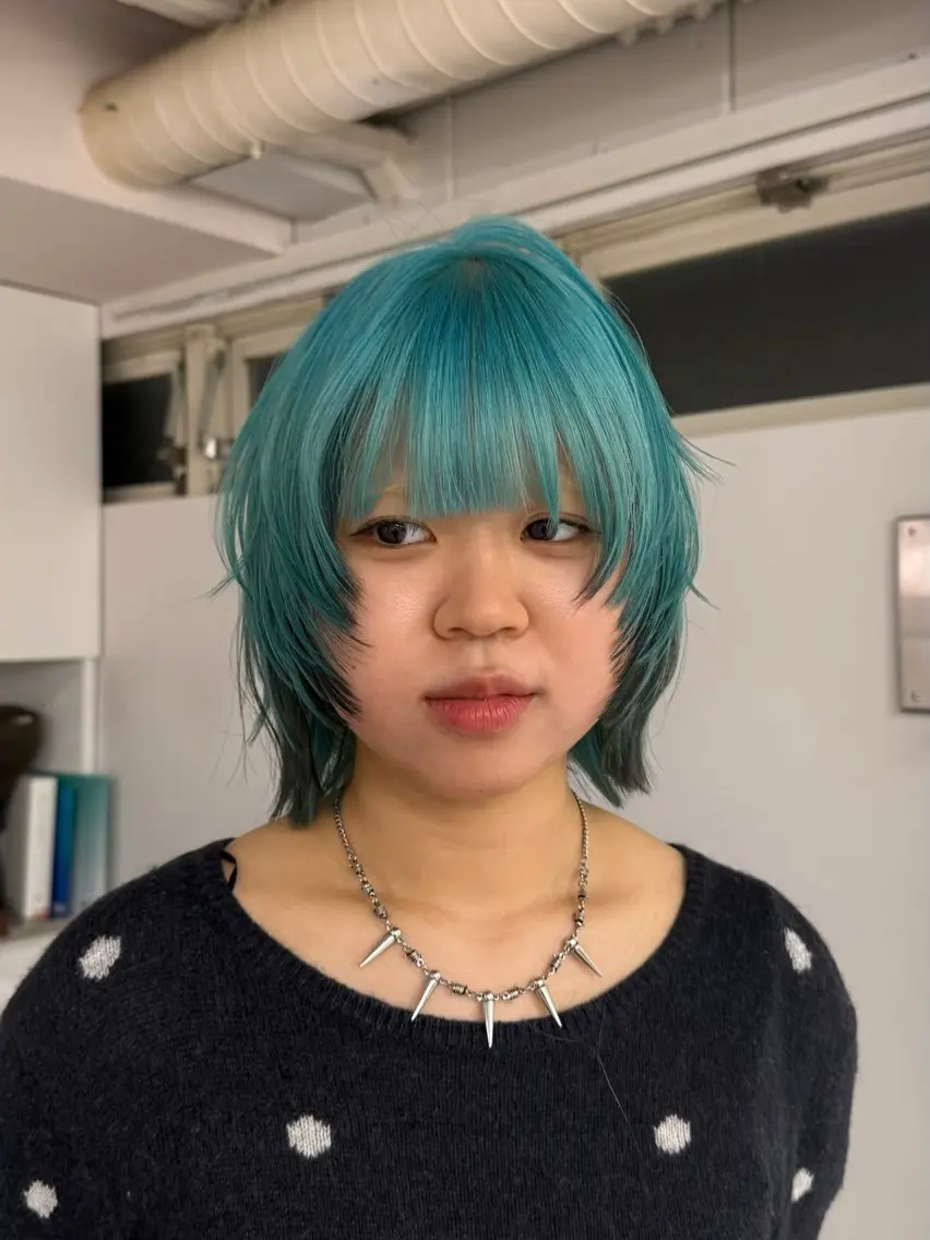 ミディアム カラー ヘアアレンジ ヘアカラー トリートメント 🦠デザインカラー/ 魚瀬あおい🦠のヘアスタイル