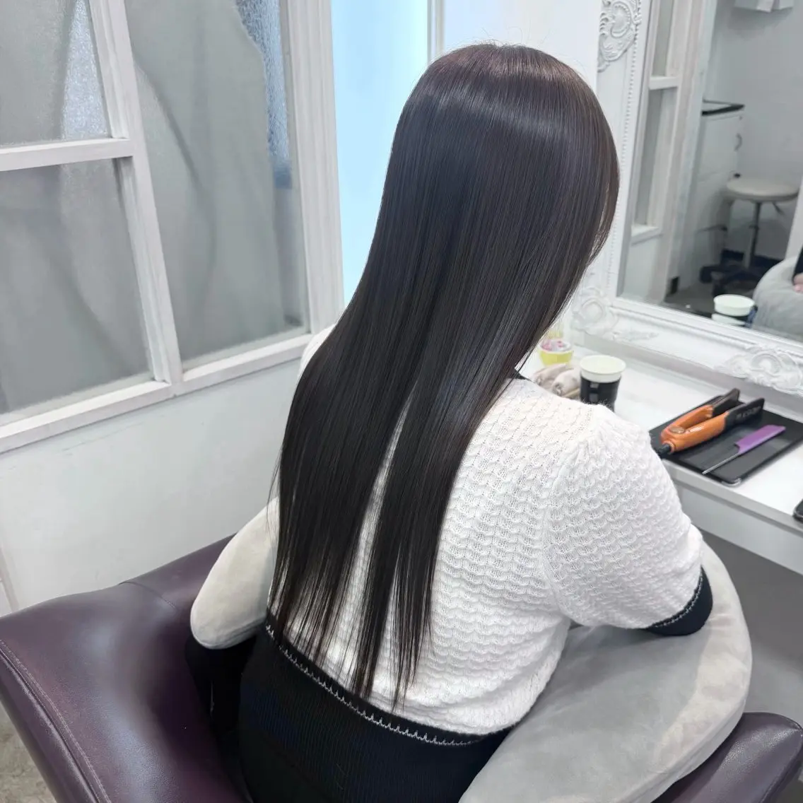 ロング カラー ベージュカラー ミント ミントベージュ ヘアカラー 𝑆𝐴𝑂𝑅𝐼 /大森🪞🎀のヘアスタイル