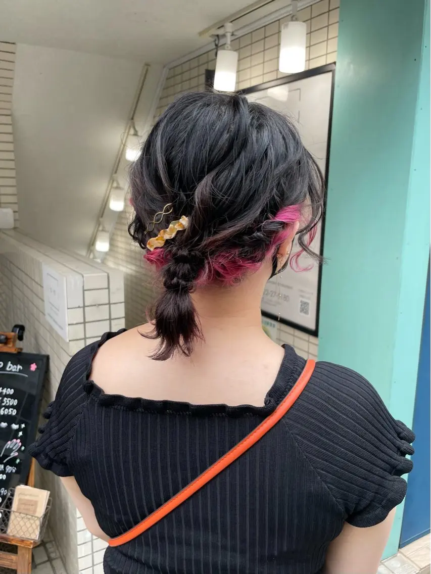 ミディアム ヘアアレンジ ヘアセット 小原 慧美のヘアスタイル