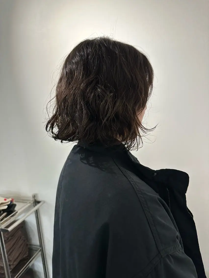 ミディアム パーマ カット パーマ お悩み解決パーマ hana🩰のヘアスタイル
