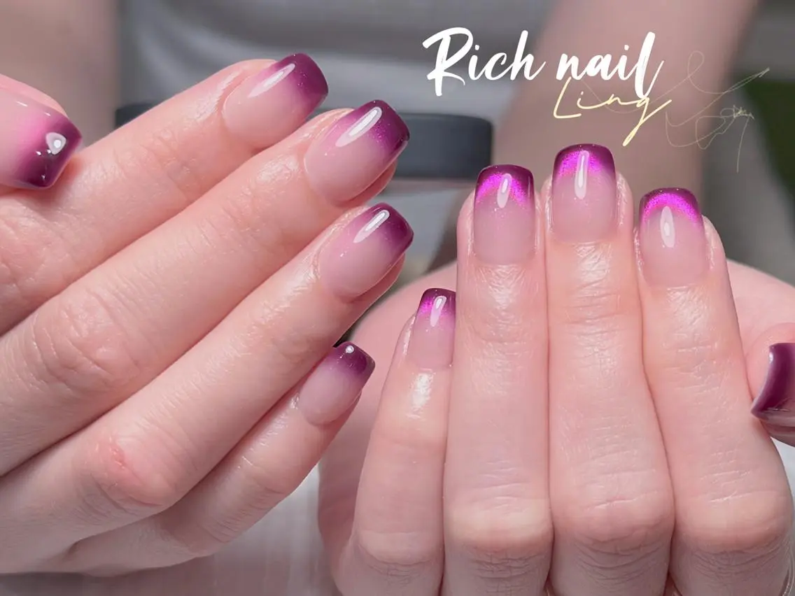 ネイル 長さ出し ハンドネイル ハンドケア Rich Nail 🤲🏻梨央のネイルデザイン