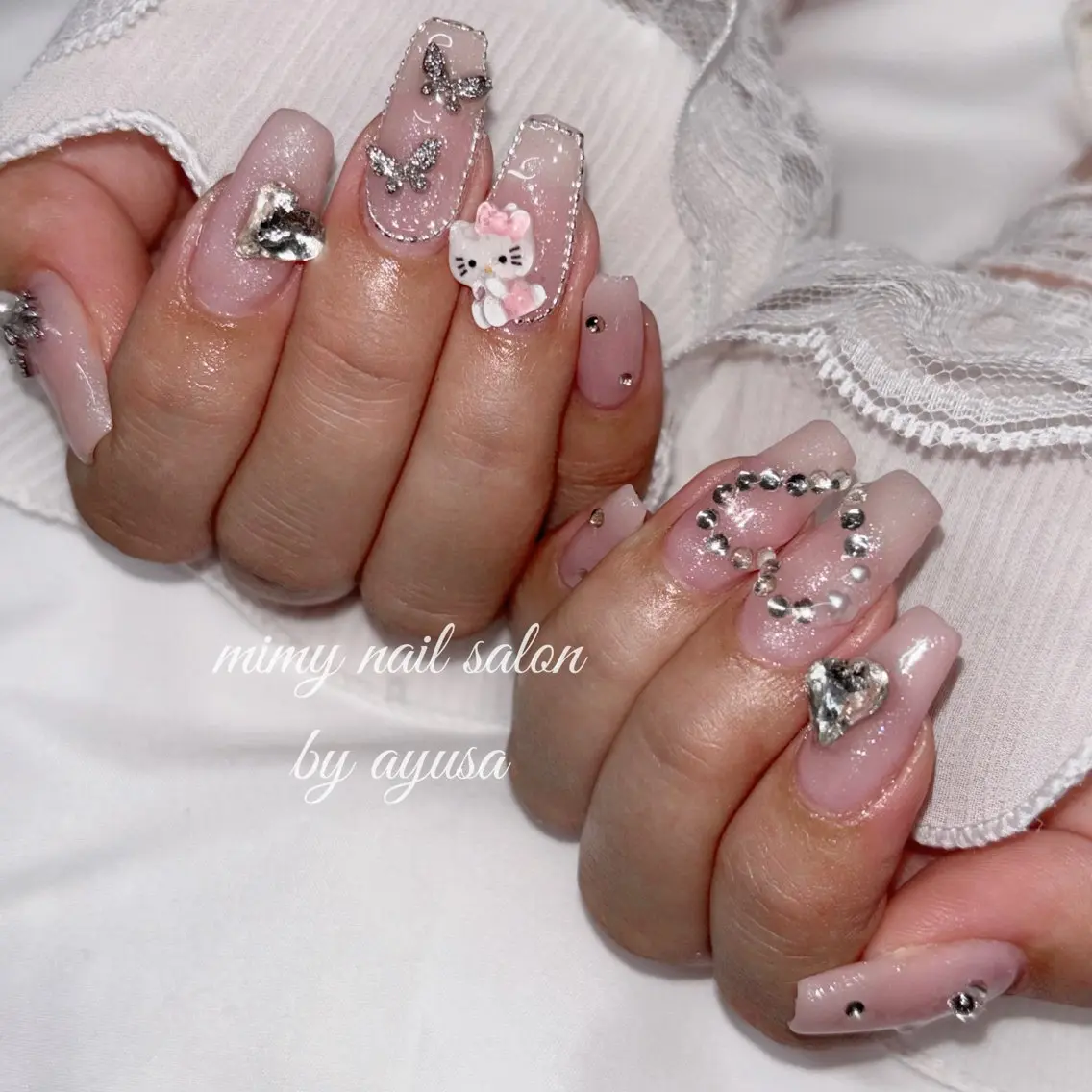 ネイル ピンク ハンドネイル mimy ayusaのネイルデザイン