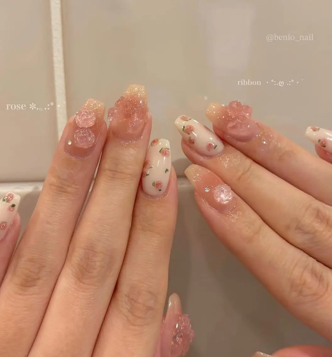 オフなしスパークルコース🎀10本デザイン可能◎の写真