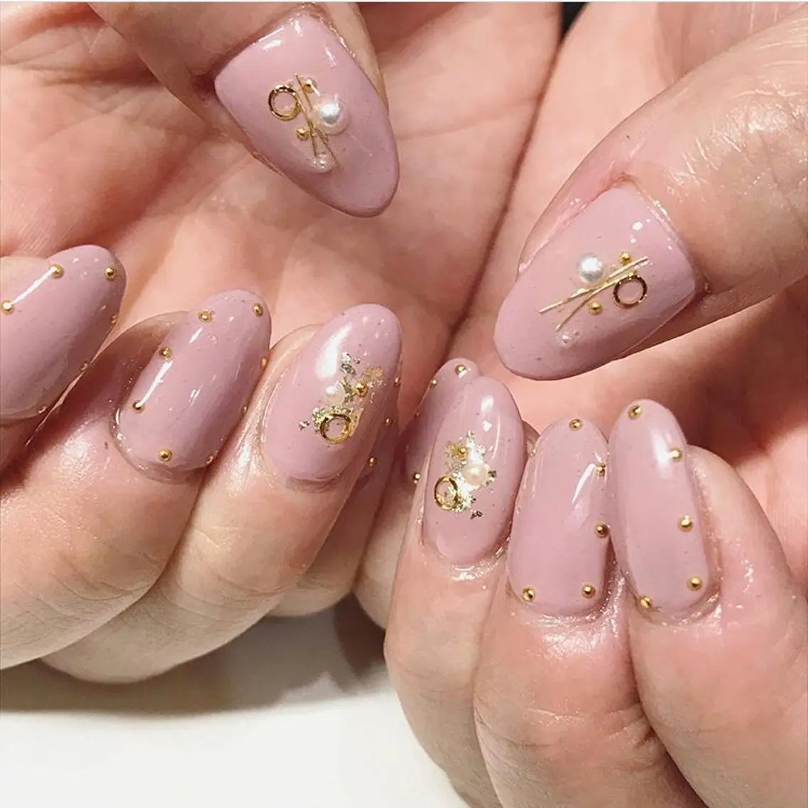 ネイル 渋谷／チップ長さ出し 👑アプレgel-xのネイルデザイン
