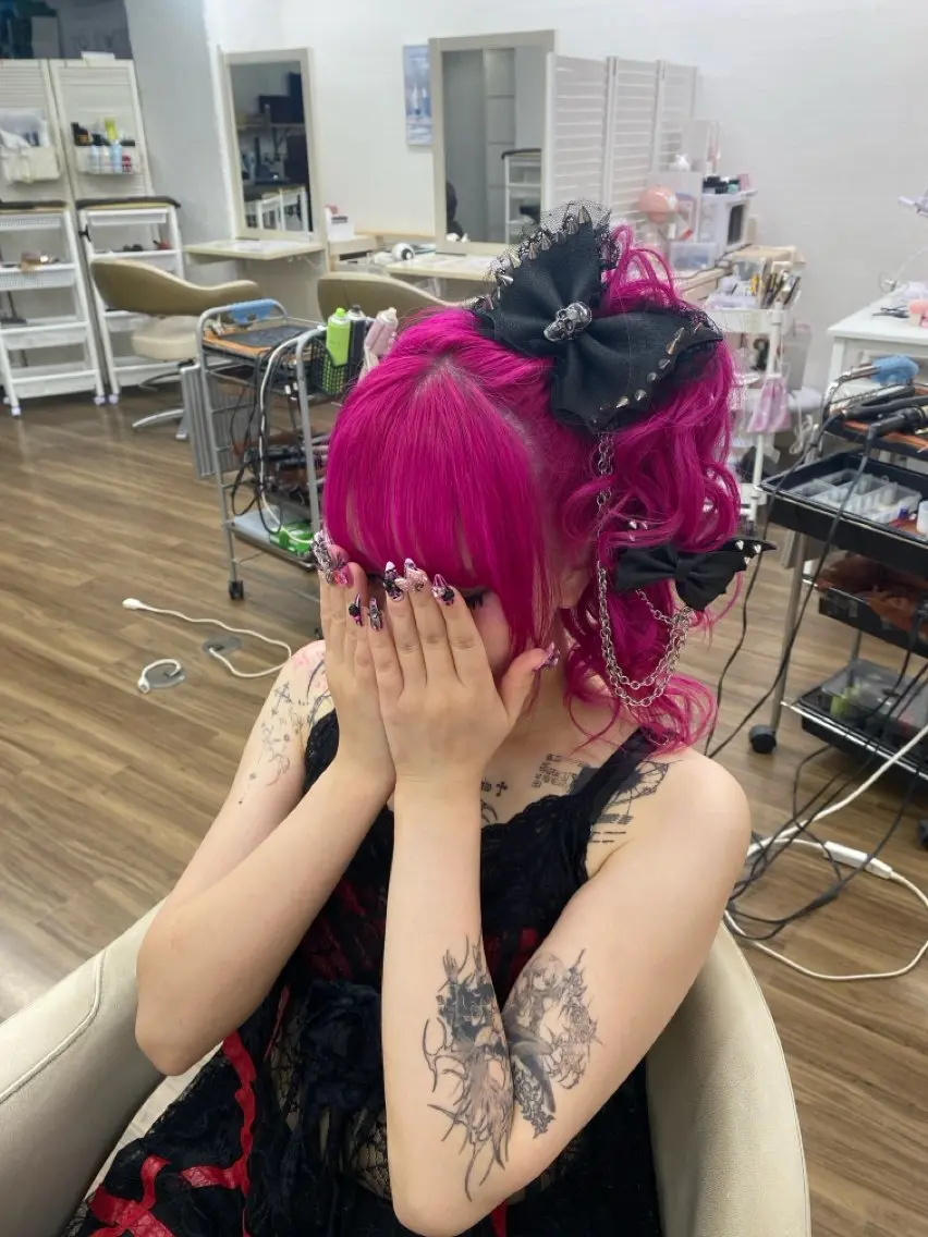 ロング ヘアセット GLOSS 心斎橋 山上のヘアスタイル
