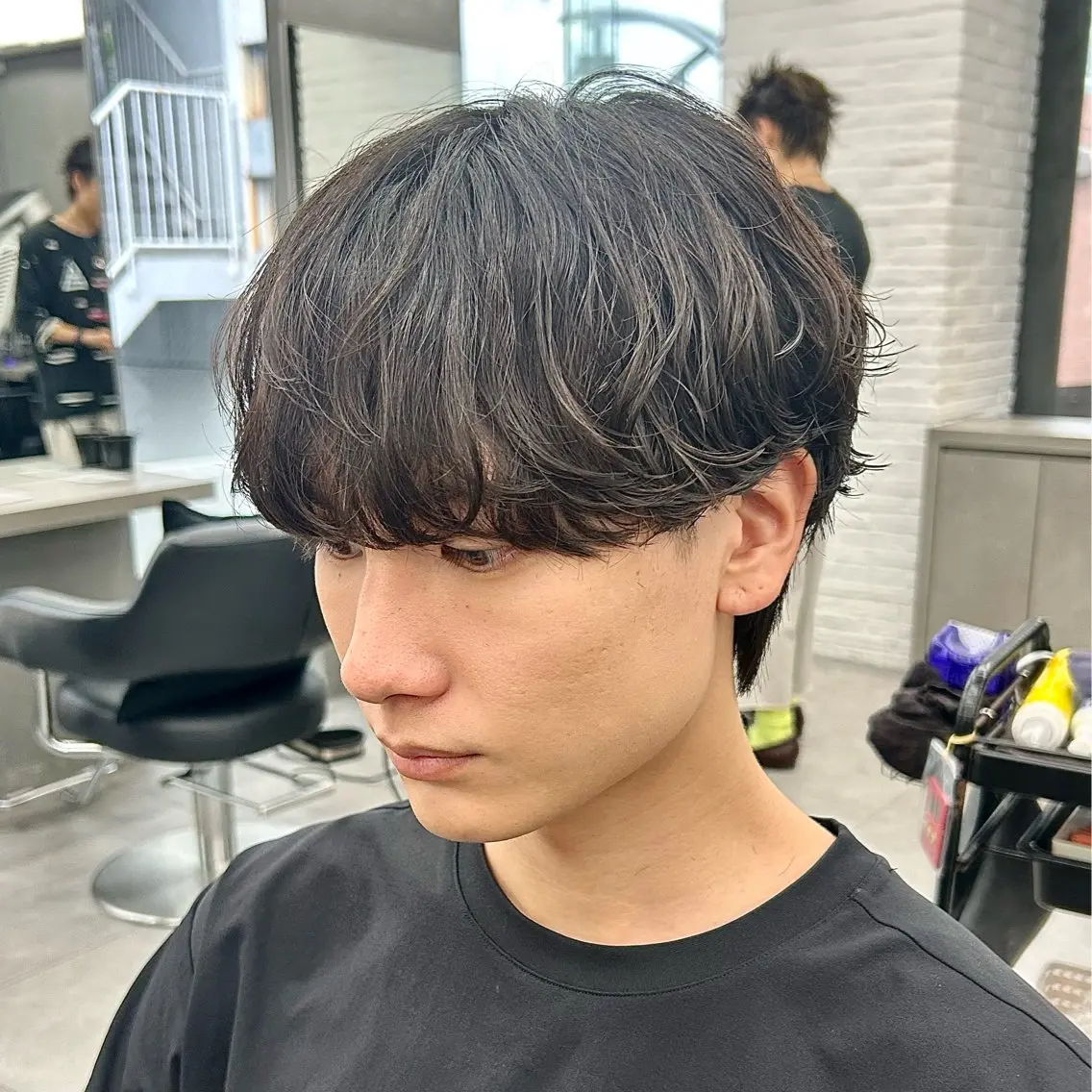 パーマ メンズ メンズパーマ カット パーマ 韓国ヘア🇰🇷 メンズパーマ/つかさのヘアスタイル
