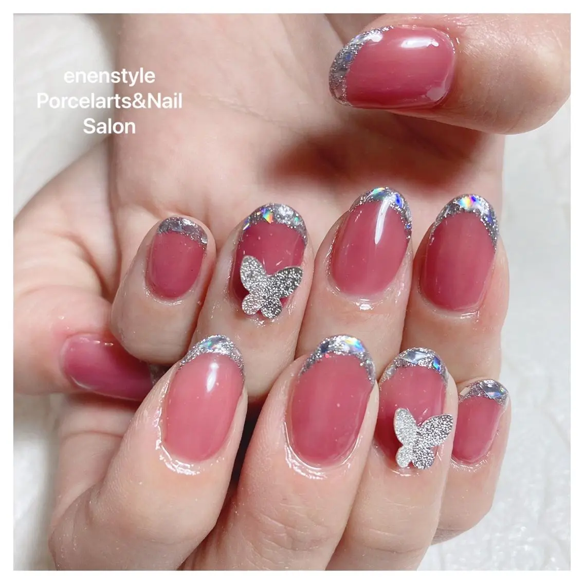 ミディアム ネイル 🐾enen style 🐾のネイルデザイン