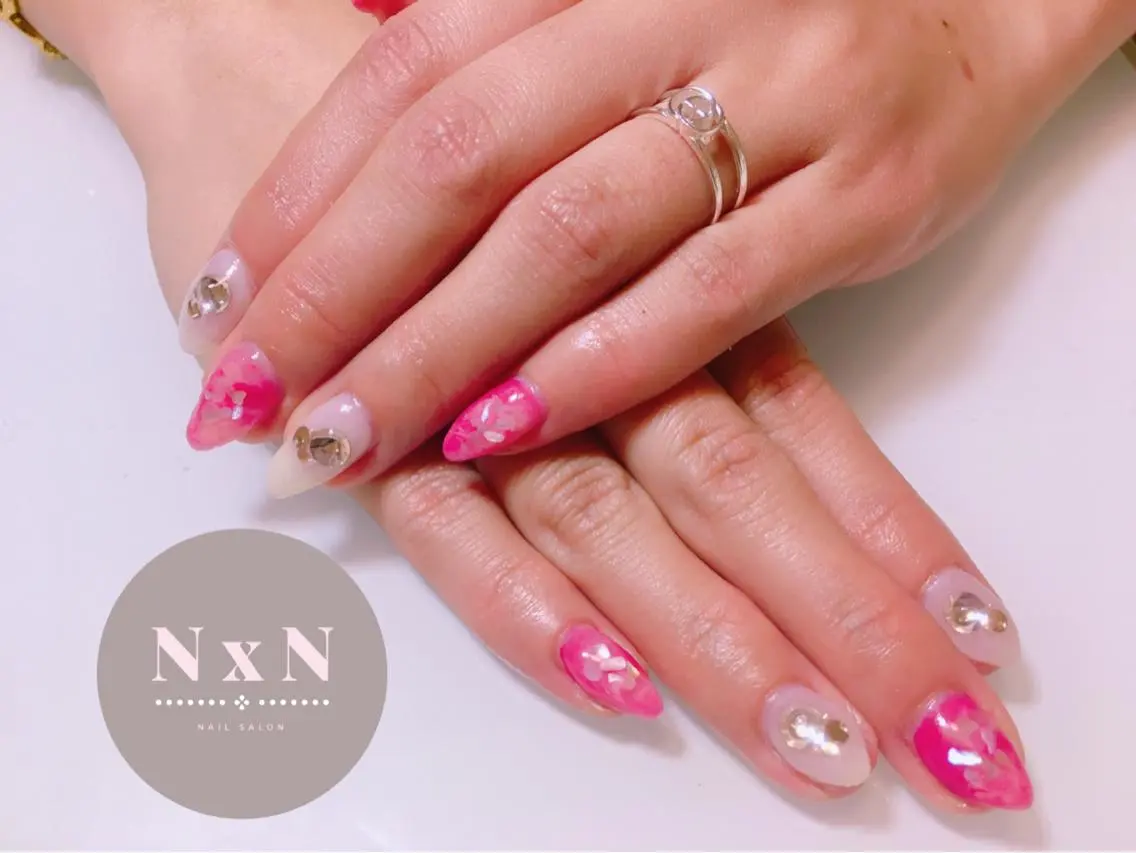 ネイル 大理石ネイル(マーブル) ハンドネイル nail salon N×Nのネイルデザイン
