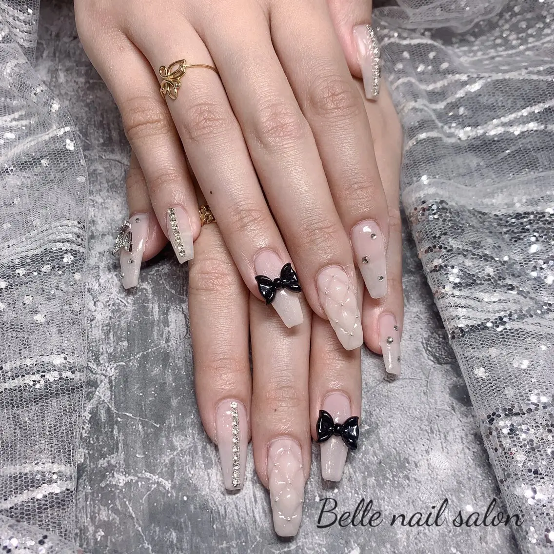 ネイル スカルプネイル ワンホンネイル Belle nail salon 新小岩のネイルデザイン