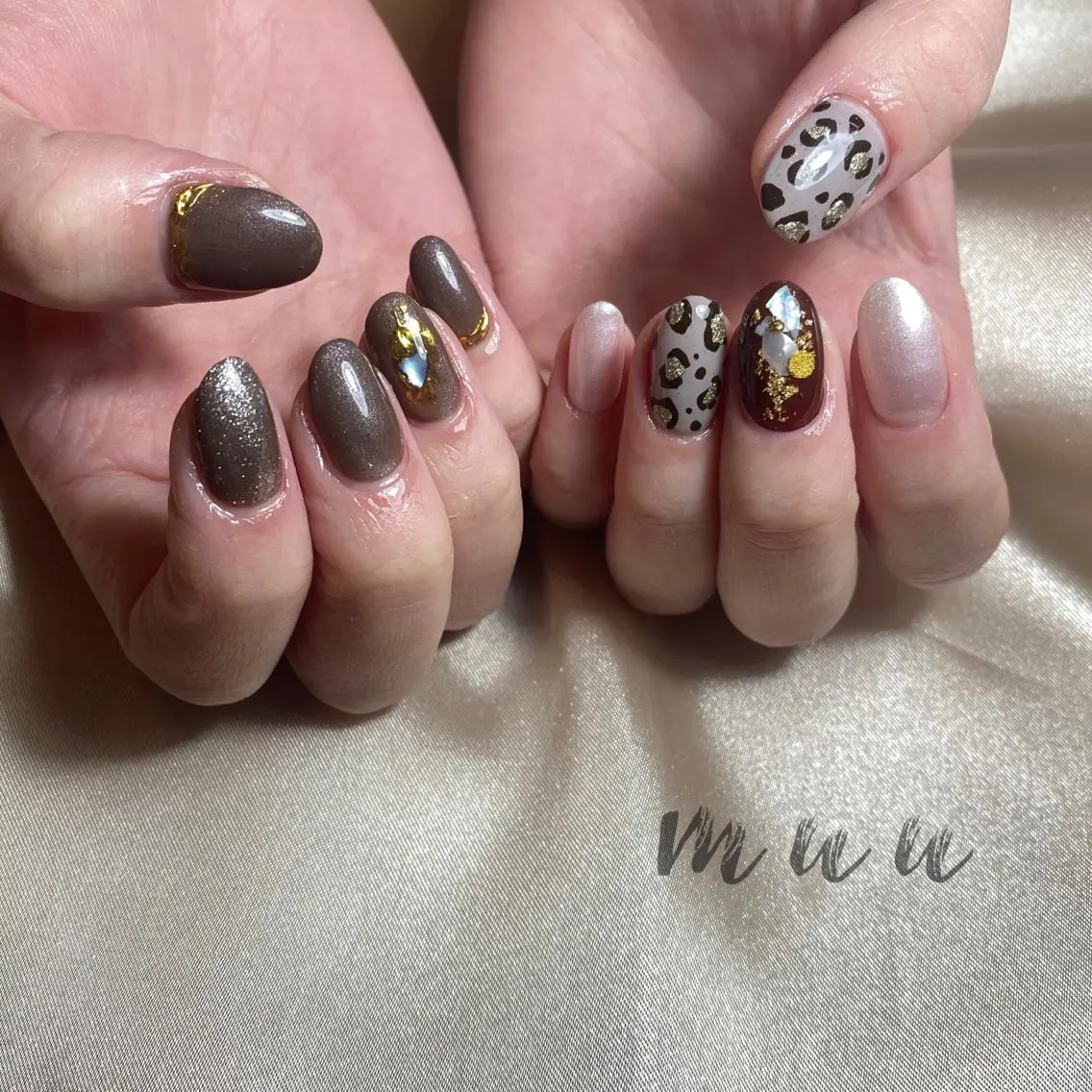 ネイル アートネイル ラメ(グリッター) ワンカラーネイル muu nailのネイルデザイン