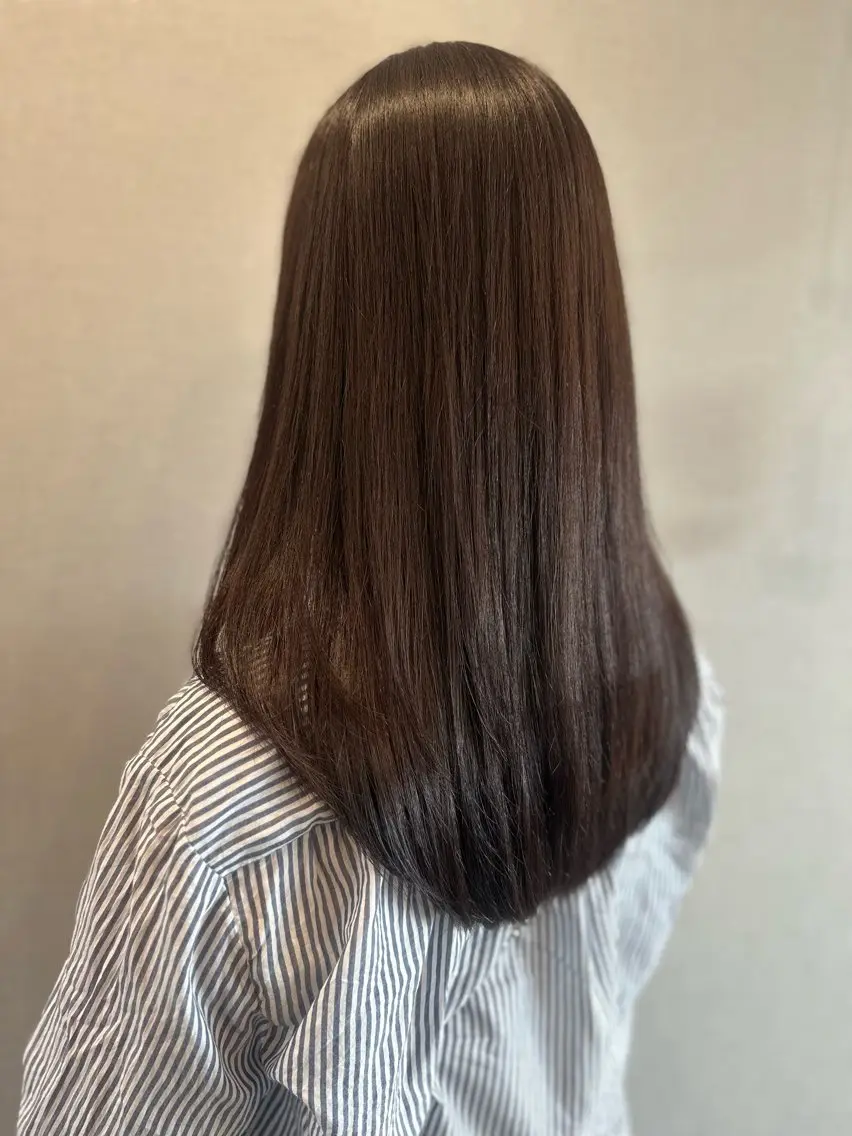 ロング カラー カット ヘアカラー トリートメント K Harukaのヘアスタイル