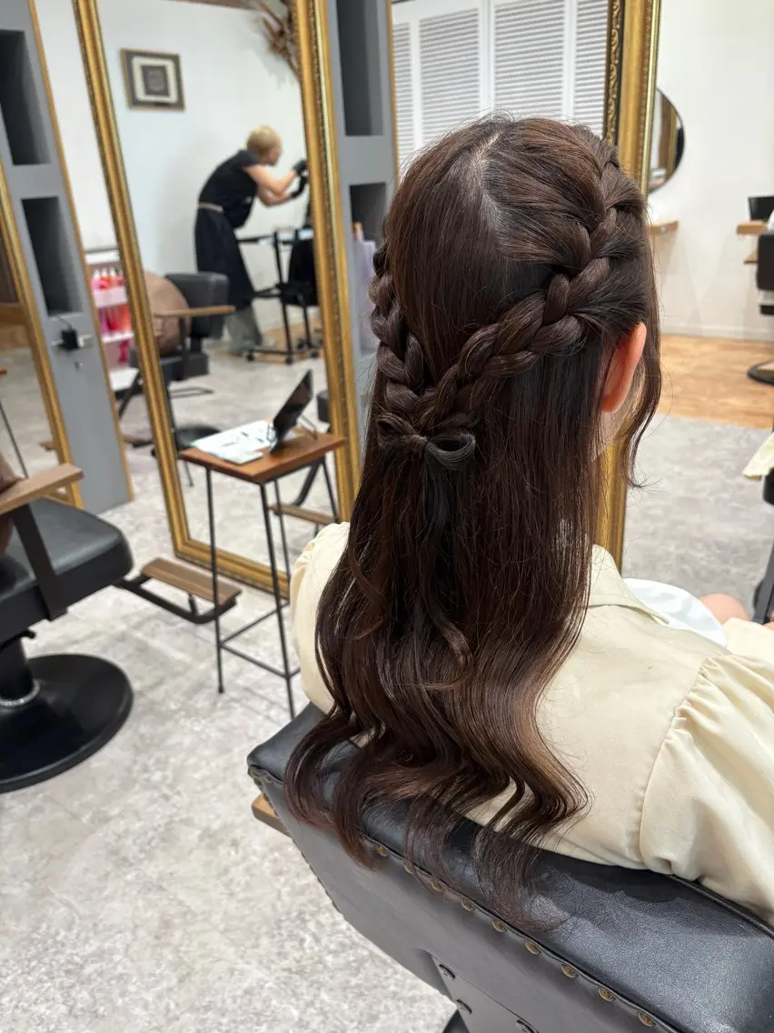 ヘアアレンジ ピンクカラーアレンジ 🩷AYANA🩷のヘアスタイル