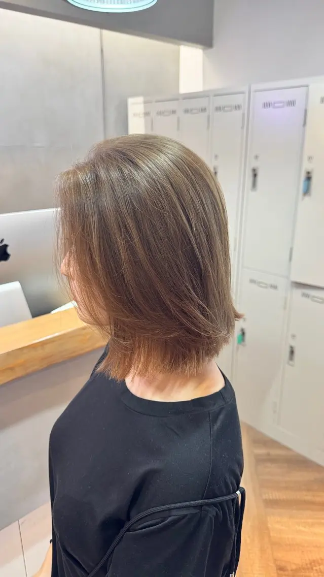 ショート ボブレイヤー ボブ レイヤーカット カット ヘアカラー はしもと じんのヘアスタイル