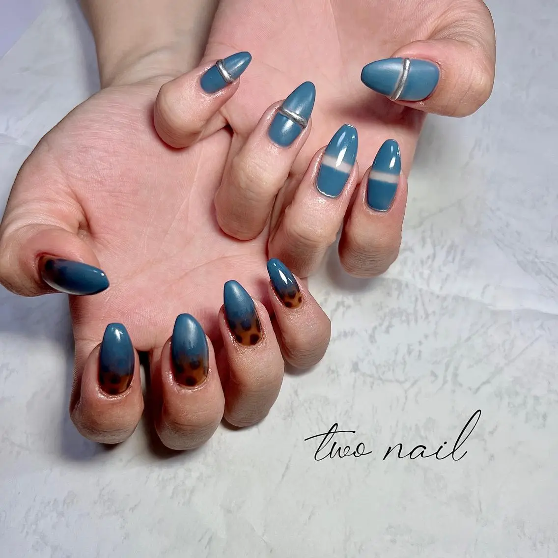 ネイル アートネイル フットネイル ハート ニュアンスネイル ホワイト two nailのネイルデザイン