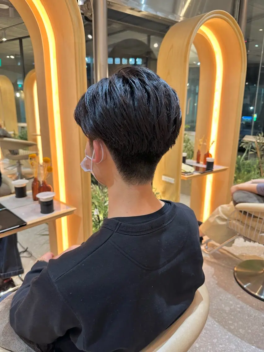 ショート メンズ 撮影モデル募集【くび れショートボブ】馨のヘアスタイル