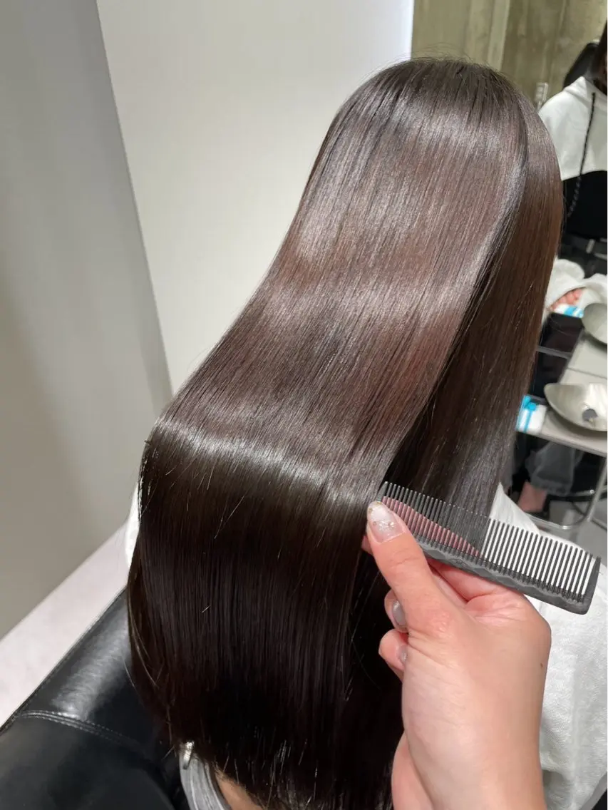 ロング 髪質改善 縮毛矯正 Lino nanaのヘアスタイル