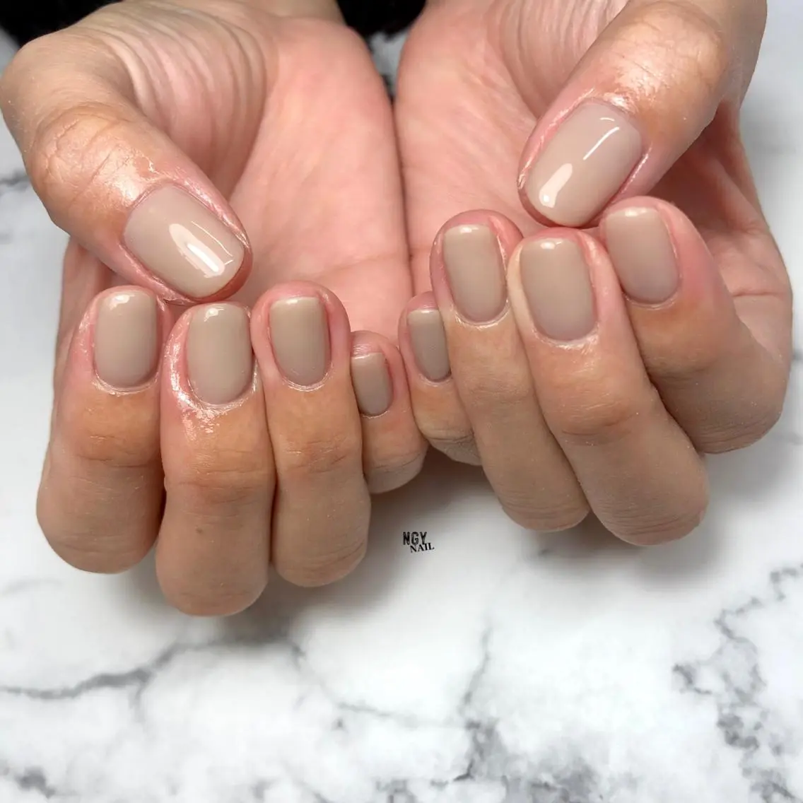ネイル ジェルネイル ワンカラーネイル パラジェル シンプルネイル ハンドネイル NAIL NOWのネイルデザイン