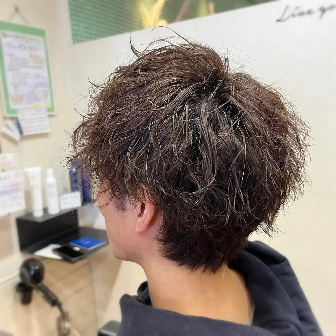 ショート パーマ メンズ メンズパーマ カット パーマ トリートメント 森山 雄太のヘアスタイル
