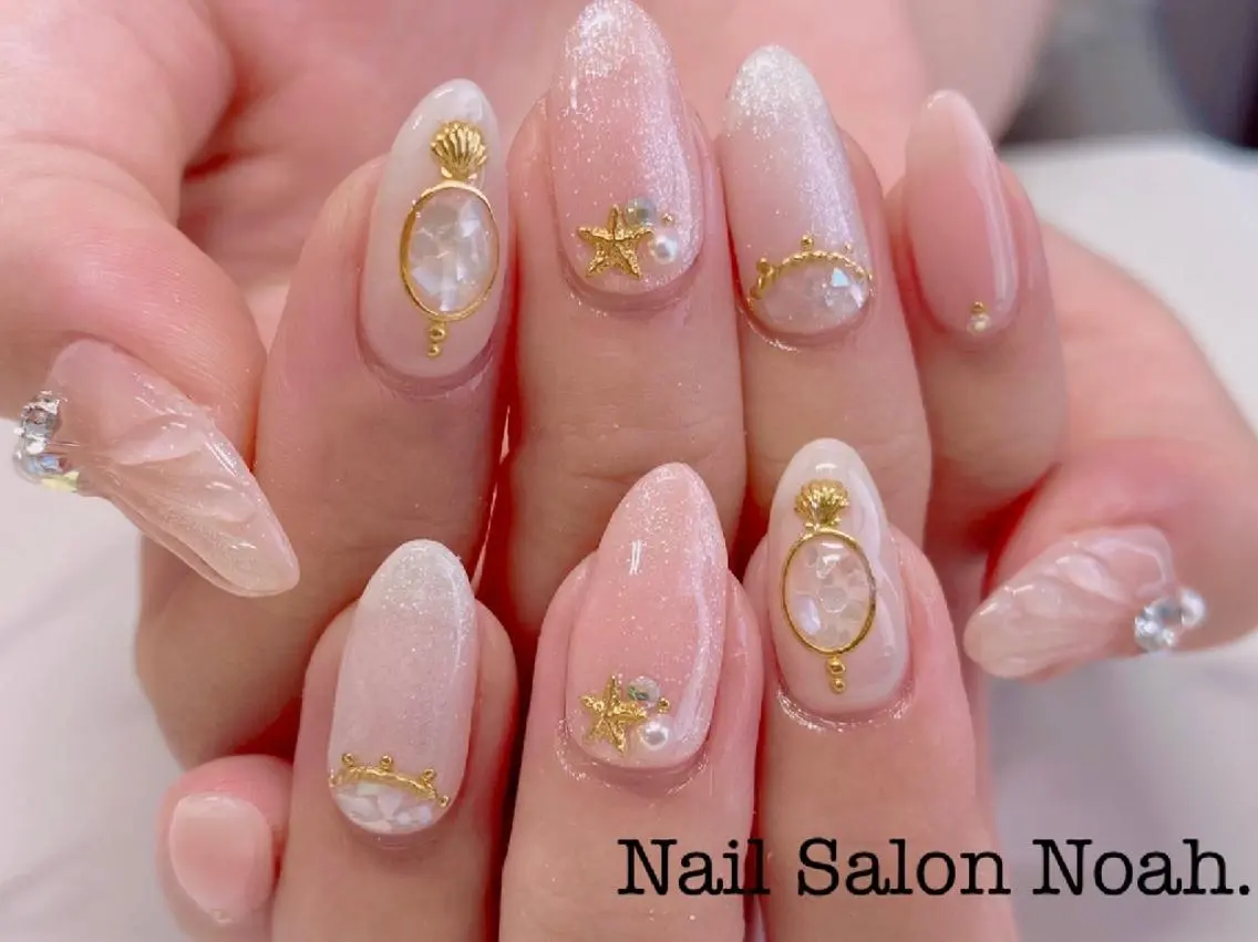 ネイル 持ち込み ハンドネイル Nail Salon Noah.のネイルデザイン