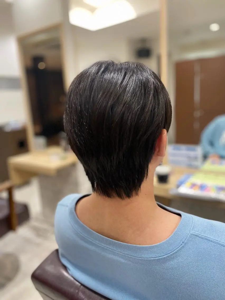 ショート カット 縮毛矯正 🎀髪質改善🎀 Olive南森町のヘアスタイル