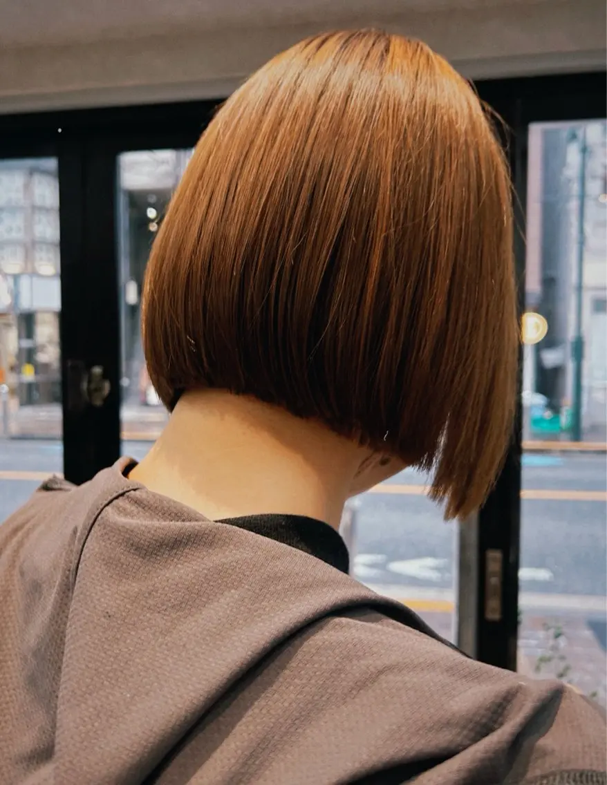 ショート カット 縮毛矯正 ✳︎透明感カラー✳︎ ボブ✳︎nanaのヘアスタイル