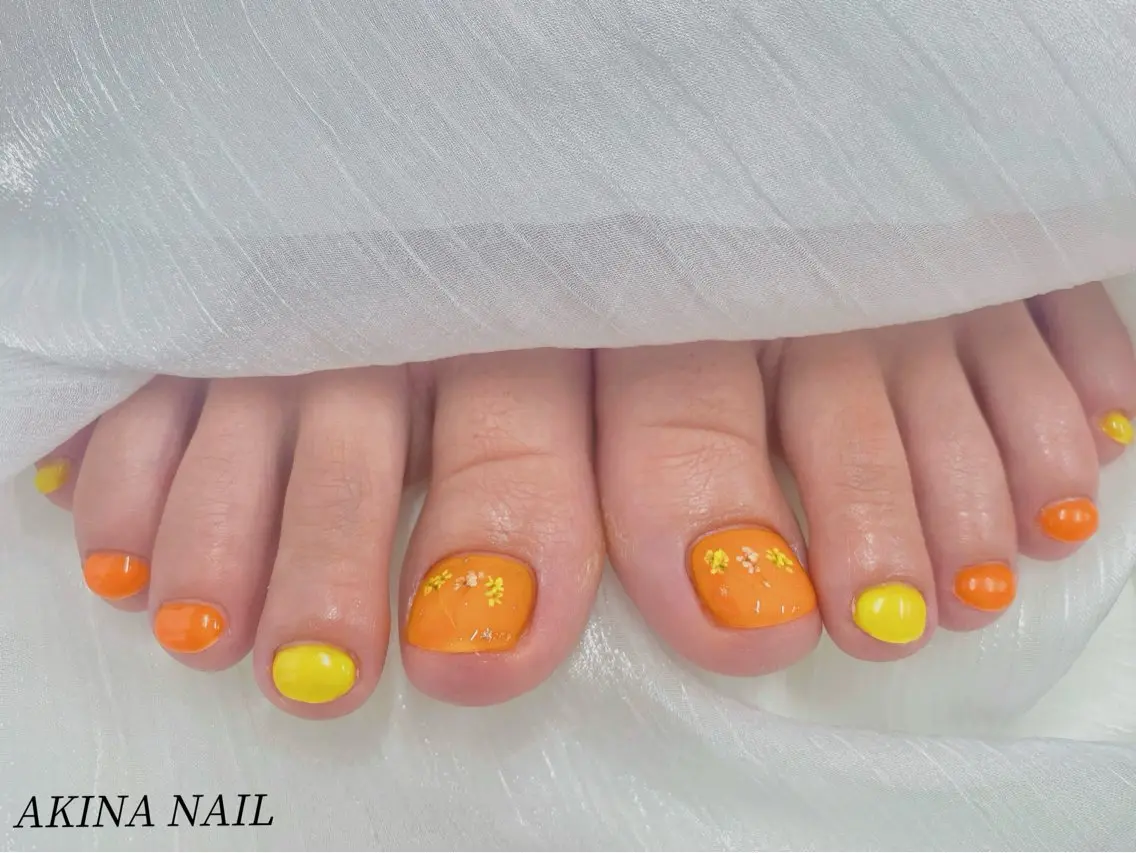 ネイル フットネイル Akina Nail🎀✨のネイルデザイン
