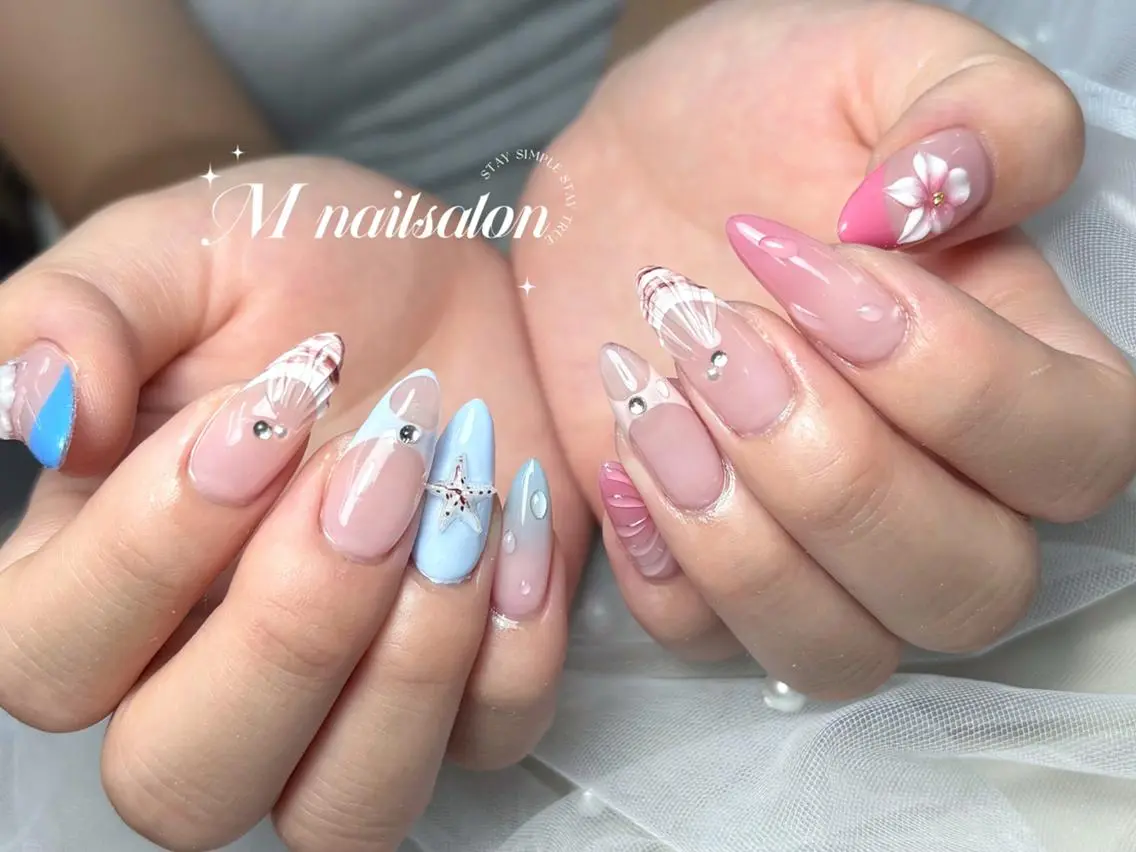 ネイル M 🌷Nail 長さだし専門店のネイルデザイン