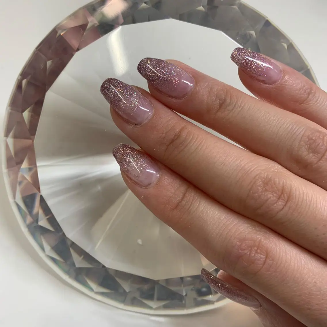 ネイル ラメ(グリッター) ラメグラデーション ハンドネイル うにゃねいる🌷 Mayaのネイルデザイン