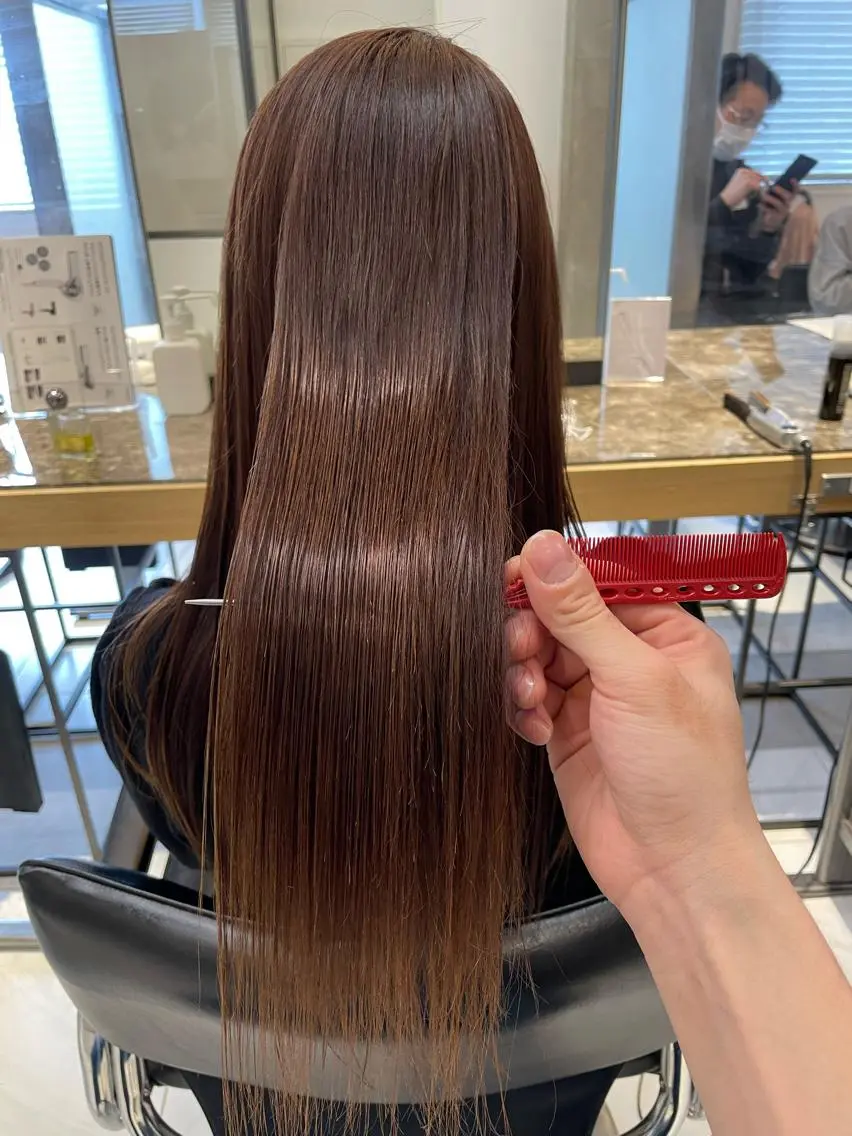 5月限定🌼低ダメージ艶々縮毛矯正✨+似合わせカット🌟+ナノスチームトリートメント💫の写真