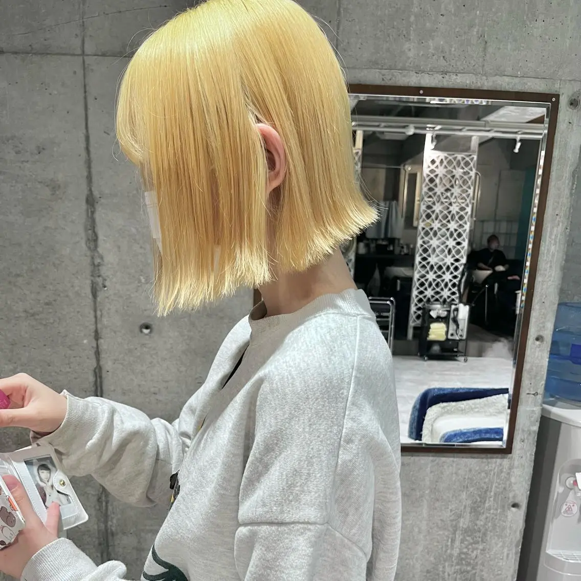 ミディアム カラー 堺 鳳 ママ美容師 yukariのヘアスタイル