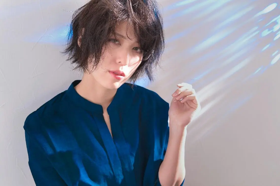 ショート カラー ミディアム ショートヘア belta 姫路山吹 カラーモデル募集のヘアスタイル