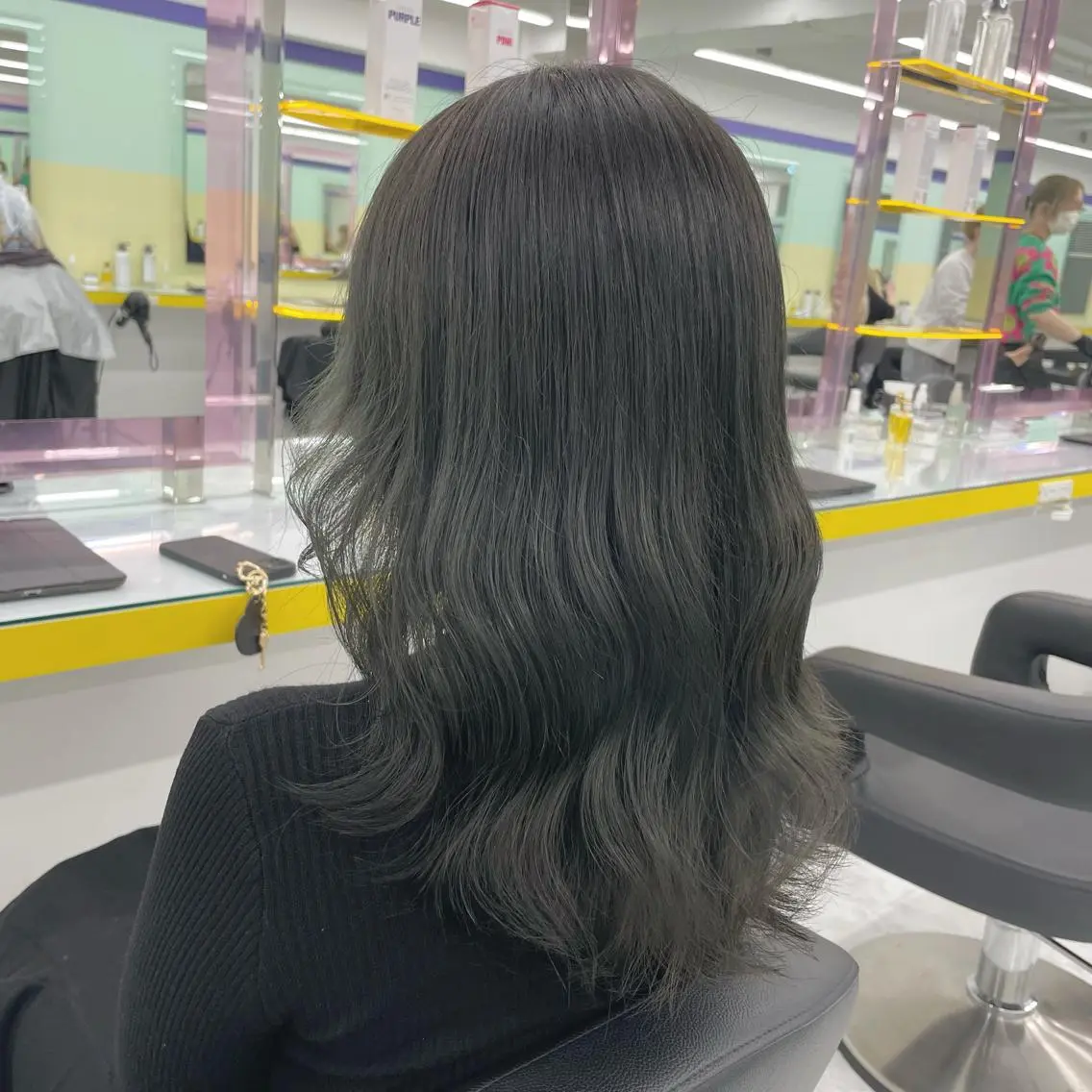 ロング カラー ヘアアレンジ ヘアカラー トリートメント ヘッドスパ ヘアセット 【透明感×レイヤー】 🍃RIKU🍃のヘアスタイル
