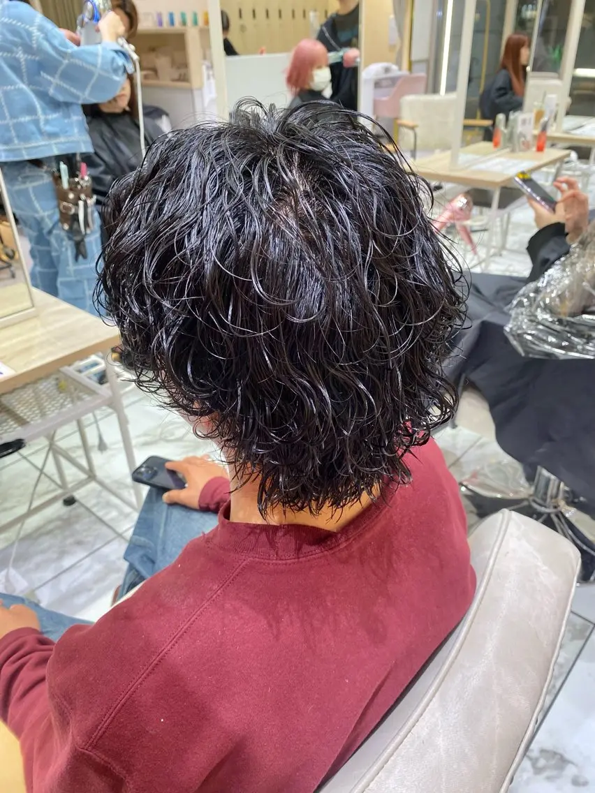 🐺メンズカット×サーフカール🐺後ろ姿がカッコよすぎるオシャレパーマ!!の写真