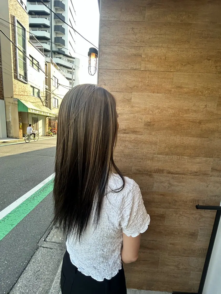 ロング ヘアカラー うる艶×韓国hair 💠明日香💠のヘアスタイル