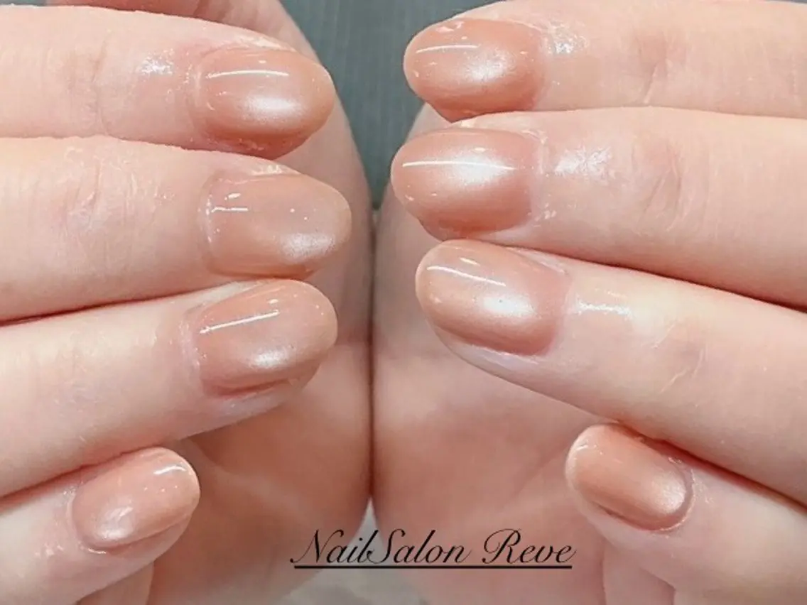 ネイル 入学式 卒業式 マグネットネイル オフィスネイル シンプルネイル ハンドネイル NailSalon Reveのネイルデザイン