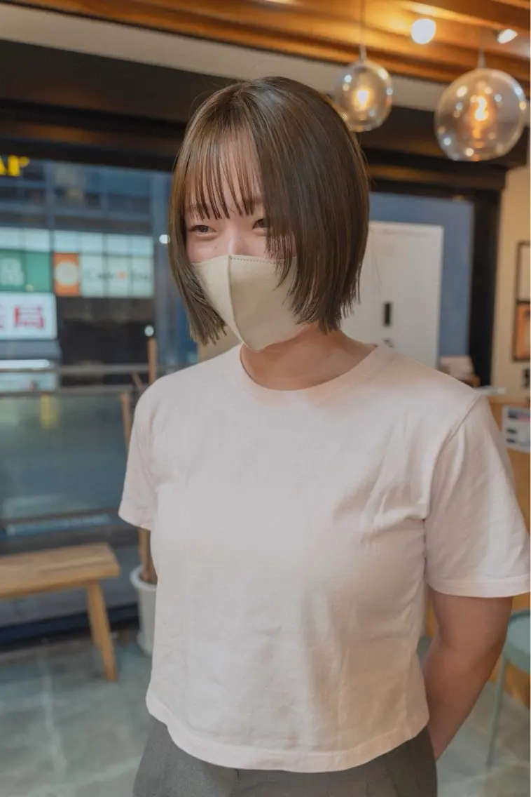 ショート カラー カット 割引中‼️縮毛矯正 船橋駅5分/鈴木杏美のヘアスタイル