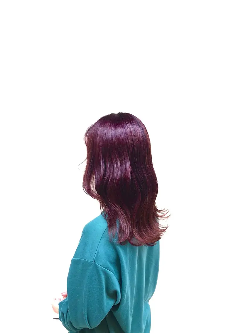 セミロング カット ヘアカラー トリートメント 森田 一輝のヘアスタイル