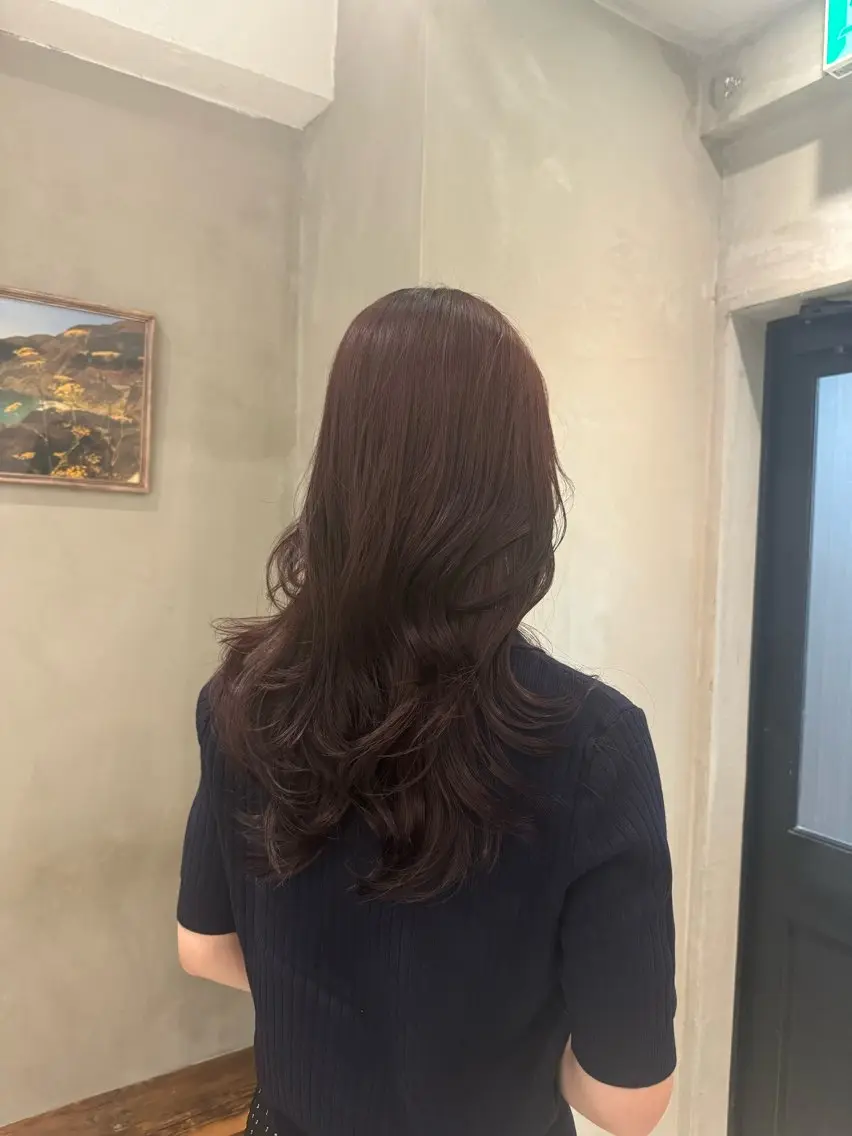 セミロング カット ヘアカラー トリートメント 新宿/顔周りカット +レイヤー＝しずく♩のヘアスタイル