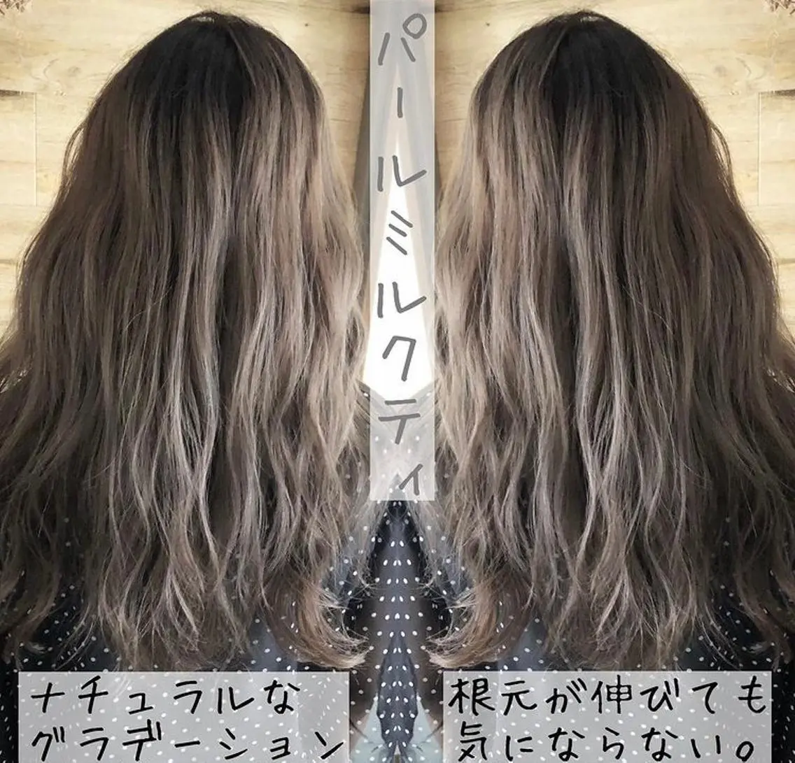 ロング カラー ハイトーンカラー テトネ タカシのヘアスタイル