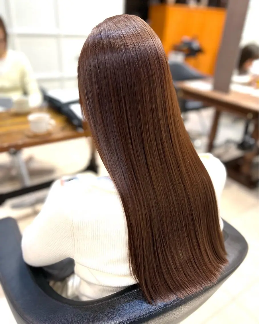 ロング パーマ 髪質改善 縮毛矯正 酸性ストレート ストレートパーマ カット 縮毛矯正 髪質改善/縮毛矯正 /DAIKIのヘアスタイル