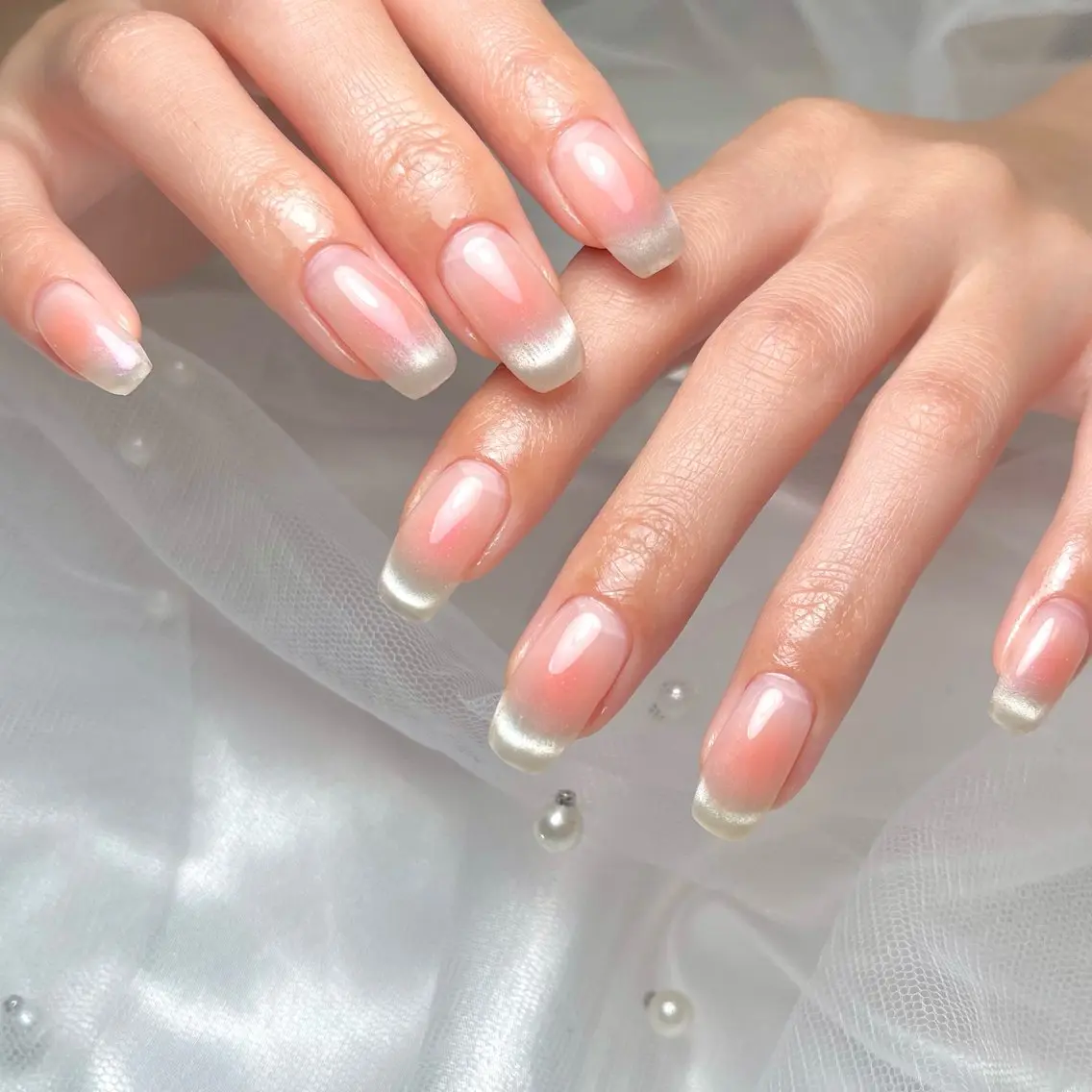 ネイル チークネイル グラデーション マグネットネイル ハンドネイル COCO NAILのネイルデザイン