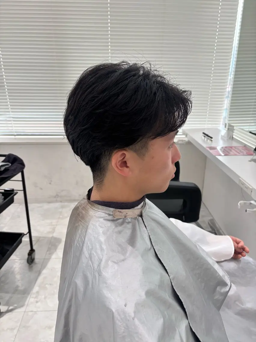 メンズ カット パーマ 銀座/ショート/ メンズ/HINOKIのヘアスタイル