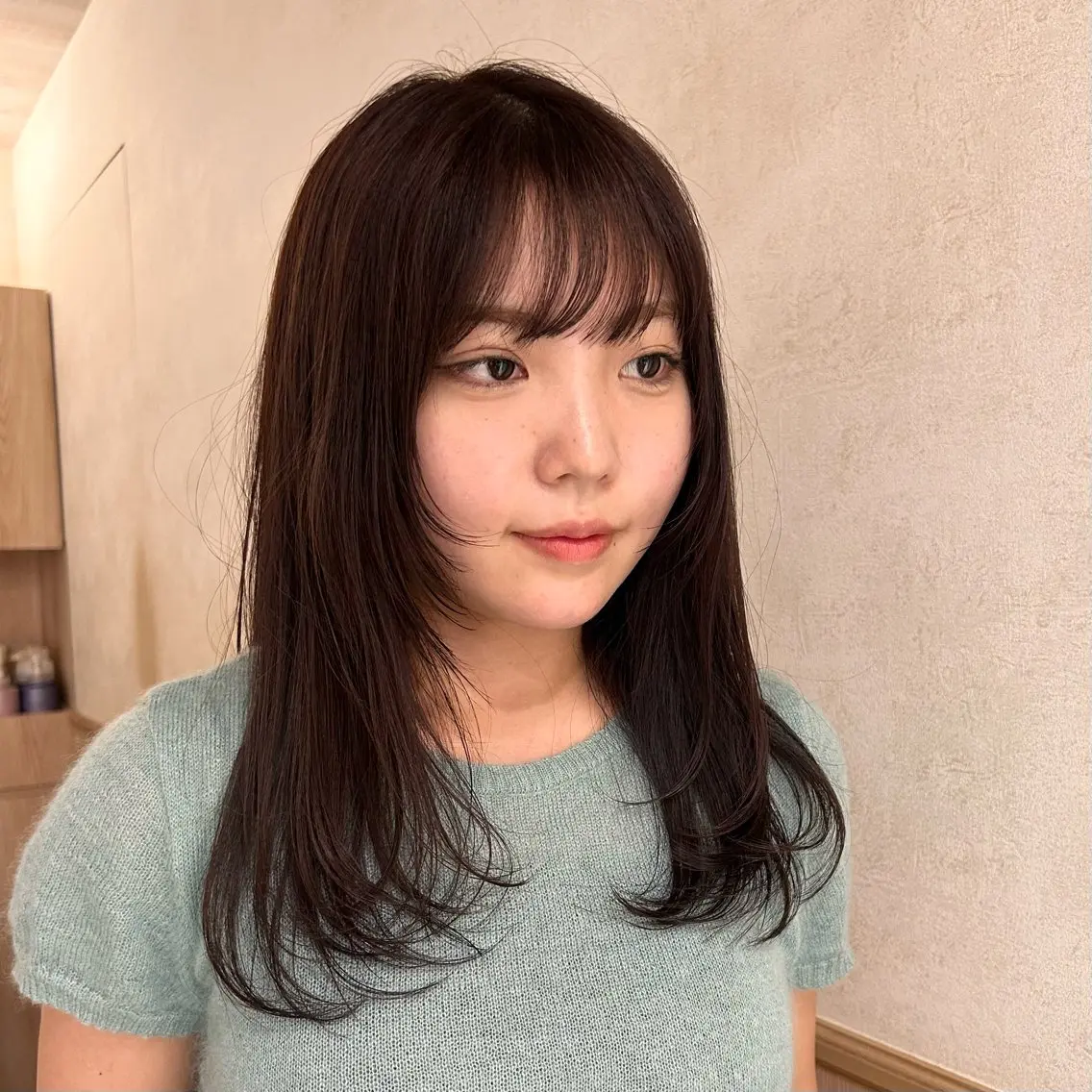 セミロング カラー カット 透明感カラー🍃 /YUKAのヘアスタイル